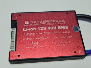 Плата контроля BMS Li-ion 12S 48V 40A