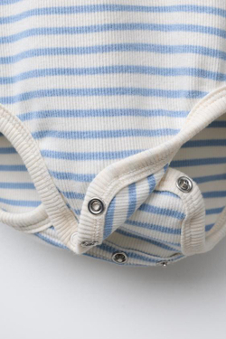 ZARA КОМПЛЕКТ БОДИ И ЛЕГИНСЫ В ПОЛОСКУ, ГОЛУБОЙ