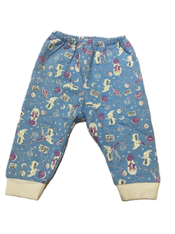 Штанишки с манжетом на резинке из футера (100% хлопок с начесом) на рост 74 см