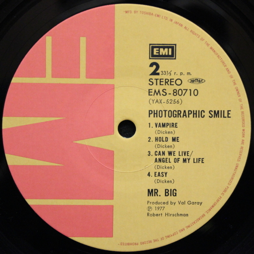 Mr Big / Photographic Smile (LP)