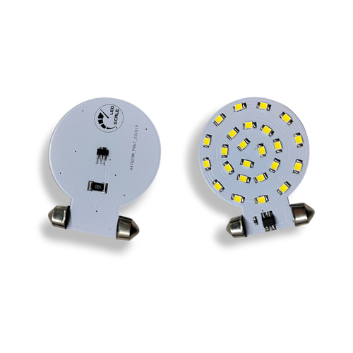 Светодиодная плата в водительский плафон (Boxer, Jumper, Ducato 250\290) - белый 6500К