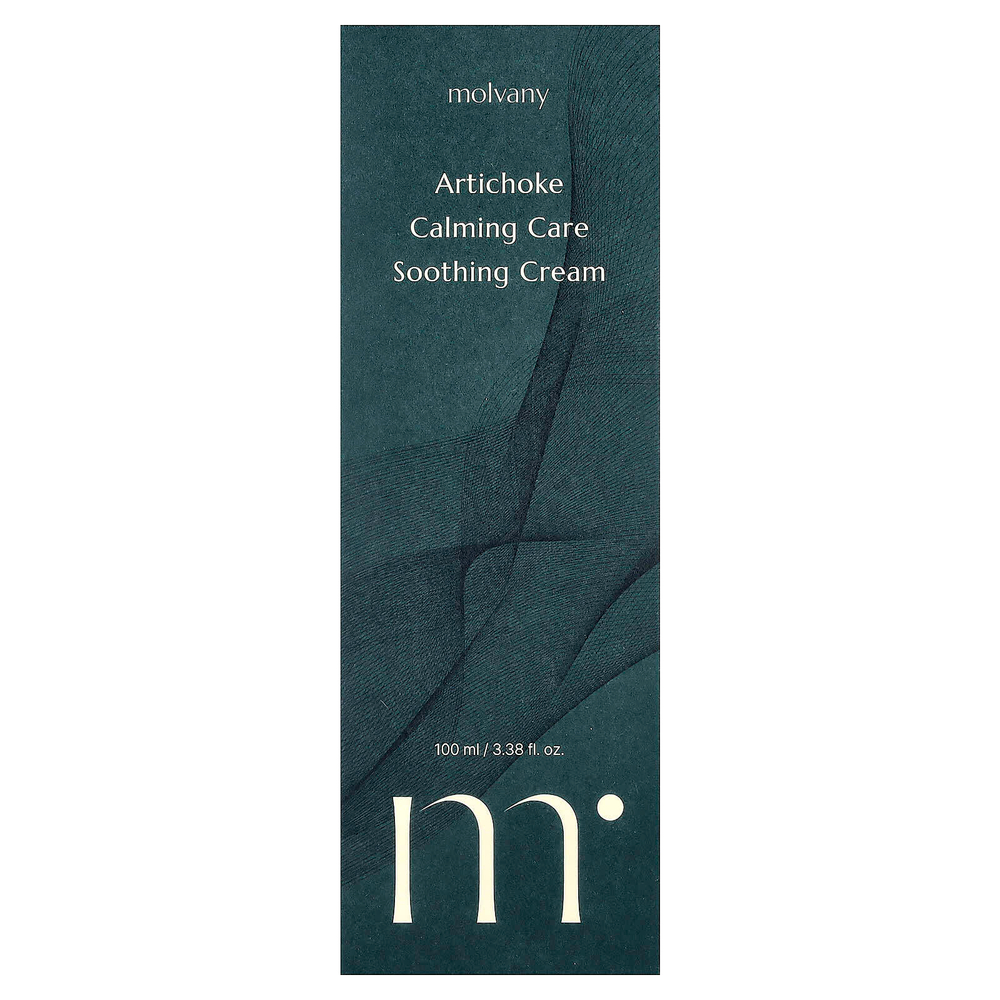 Molvany, Calming Care, артишок, успокаивающий крем, с артишоком, 100 мл (3,38 жидк. унции)