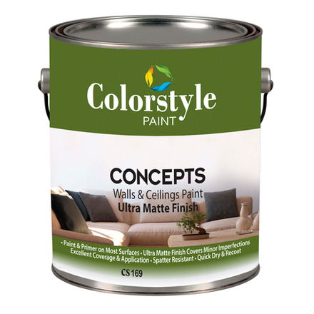 CS169. COLORSTYLE CONCEPT WALLS & CEILINGS PAINT ULTRA MATTE FINISH