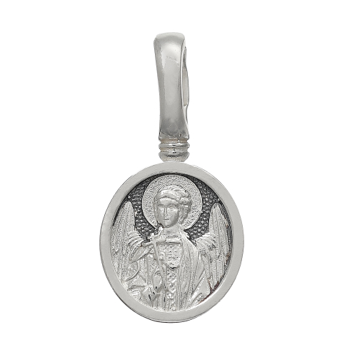 Образок из серебра/Частичное чернение/Ангел