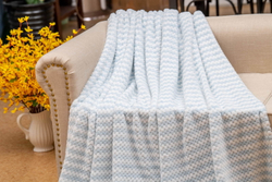 Плед 160х220 Sofi De MarkO Гринда голубой