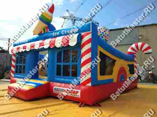 Коммерческий надувной батут "Мороженое" 5*5*2.8 м