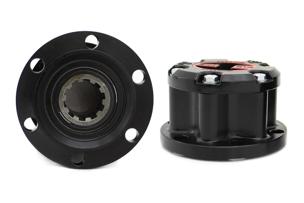 Муфты включения переднего моста УАЗ (хабы колесные) серия TROPHY Z с подшипником (черные, 2 шт)