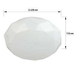 Светильник потолочный светодиодный ЭРА SPB-6-50-4K Sparkle без ДУ 50Вт 4000K