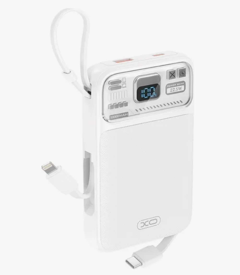 Портативный акк. XO PR278 10000mah (белый)