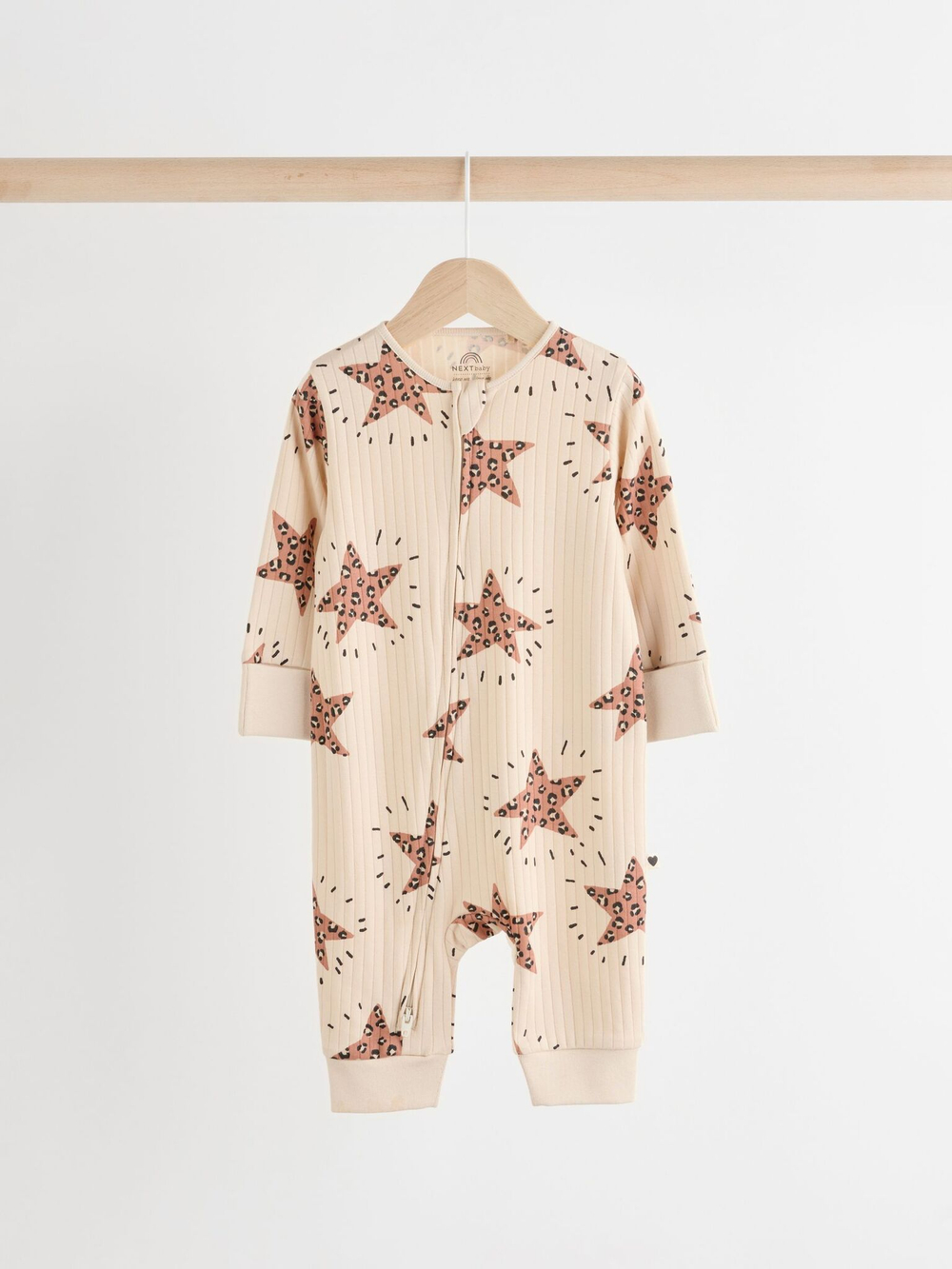 Комбинезон / Cлип для малышей Next B88-466, 3 шт., Бежевый, Светло-розовый, Серый