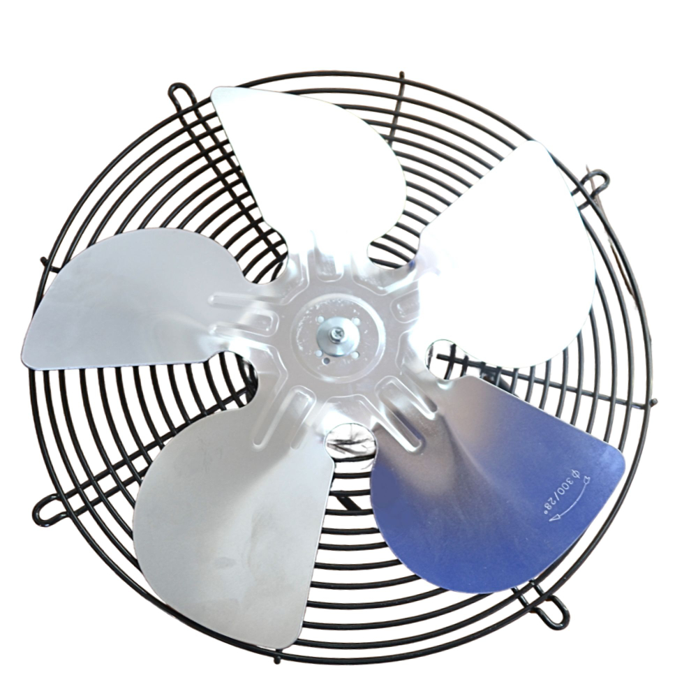 Двигатель(микродвигатель) вентилятора 34-45 с крыльчаткой 300 мм и решеткой