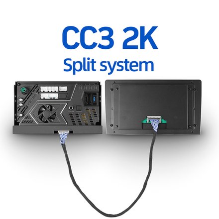 Магнитола в 9" рамку - Teyes CC3-2K-SPLIT монитор 9.5" 2K QLED на Android 10, 4+64, CarPlay, 4G SIM-слот