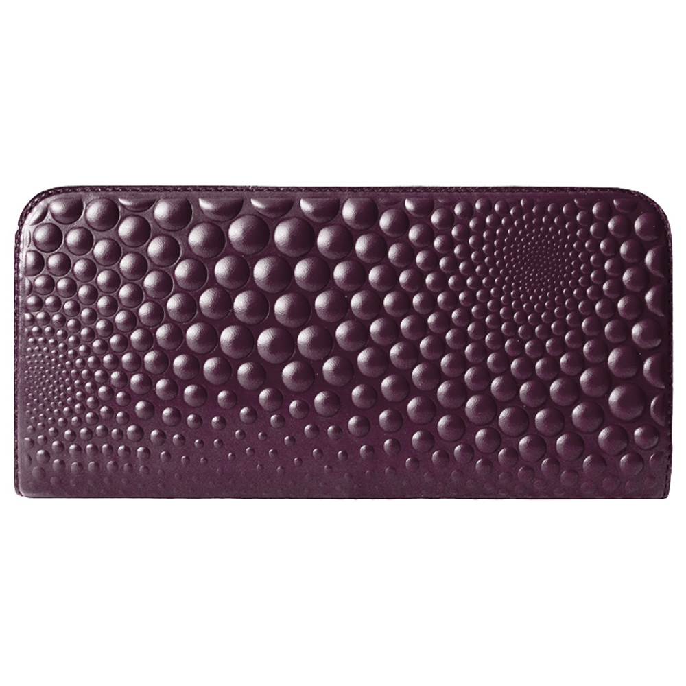Портмоне женское «Bubbles». Цвет баклажан