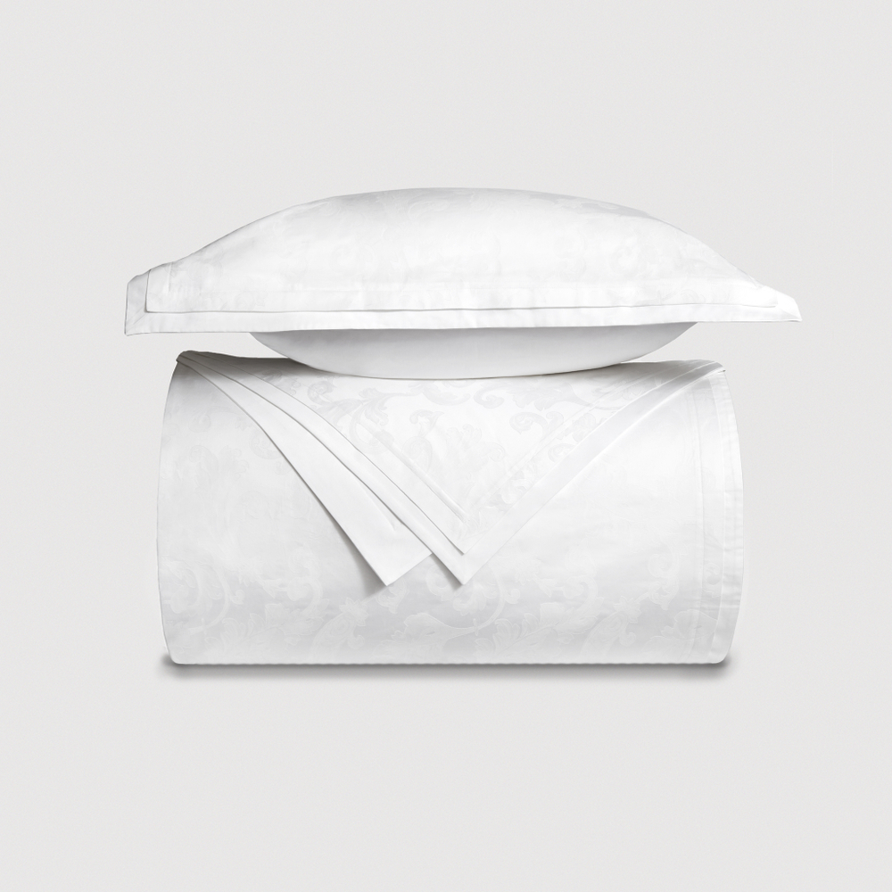 Постельное белье 2 спальное евро Сlaire&Caroll Lili белый жаккард