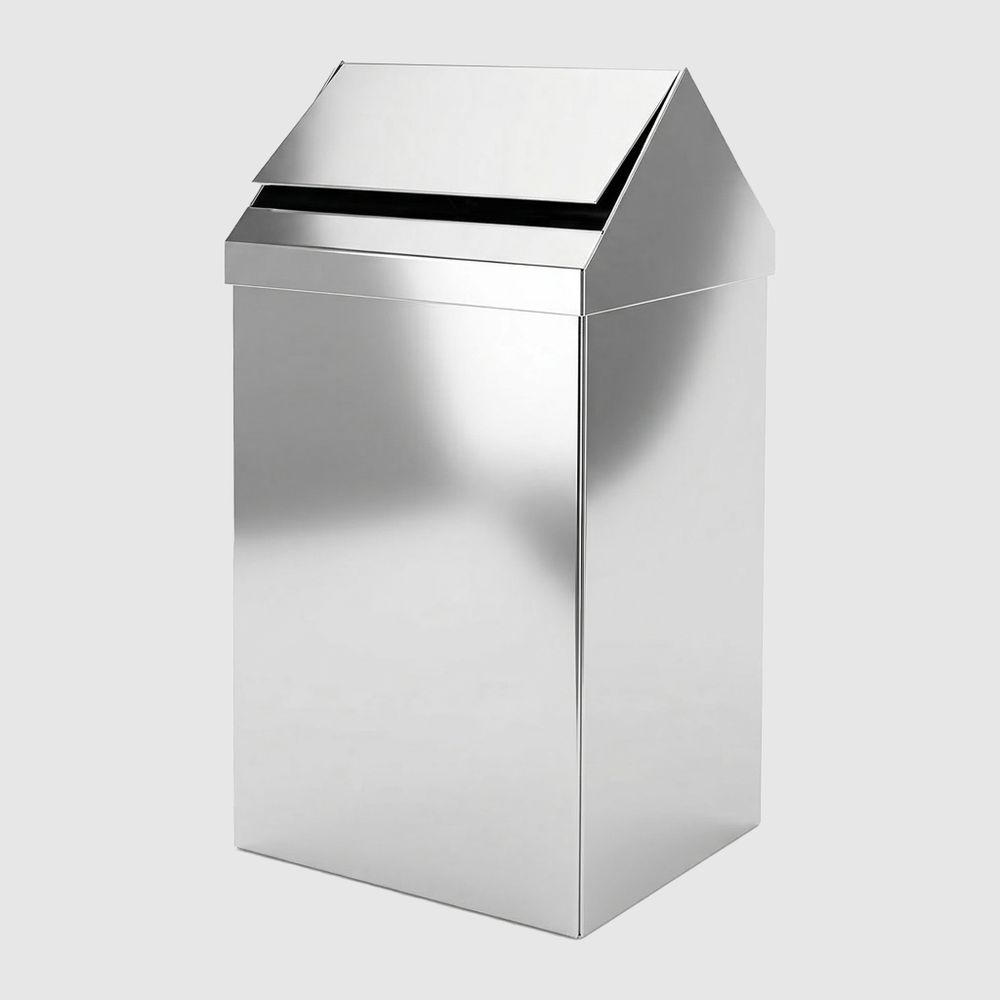 Контейнер для мусора с качающейся крышкой 40 л. нерж. сталь NOFER 14075.40.B глянцевый