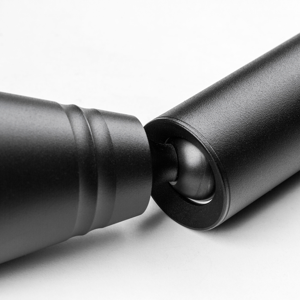 210847 Светильник 48V (D65) DUE HERMES 6W 590LM 36G ЧЕРНЫЙ 4000K