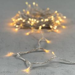 Светодиодная нить 100 экстра теплых белых LED ламп, 10 м., 24В., прозрачный провод ПВХ, LTC (PST100-10-1EWW)