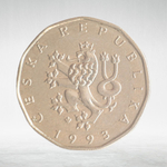 Czech Republic, 2 Koruny, 1993, VF