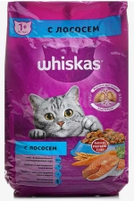 Корм д/взр.кошек WHISKAS Сухой с лососем (Россия) 1300г
