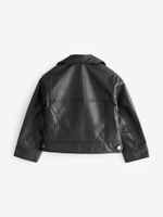 Куртка из искусственной кожи для девочки Next Q81-927, Черный
