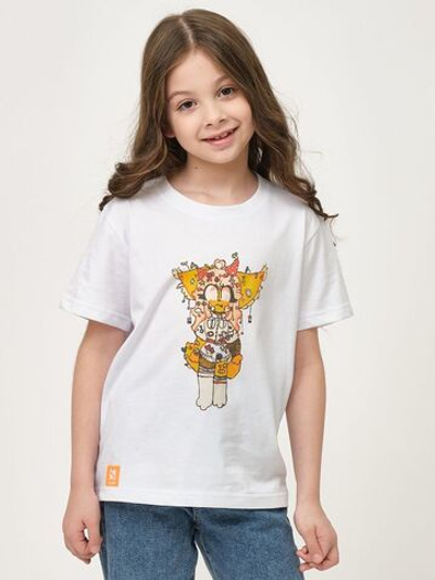 Детская футболка с принтом Gold (Размер: 159-164) (Цвет: белый)