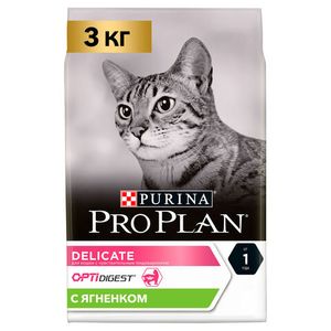 Сухой корм для кошек Pro Plan Delicate при чувствительном пищеварении с ягненком