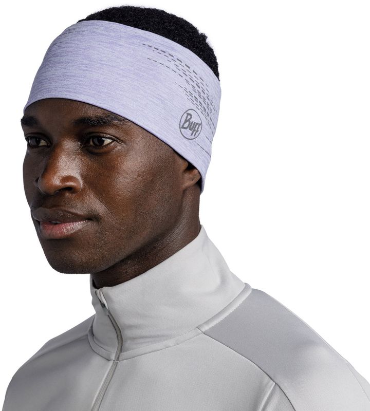 Повязка спортивная светоотражающая Buff DryFlx Headband Lavender Фото 2