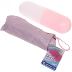 Зонт женский механический в пласт. тубе «Ультрамарин», микс 4 цвета, 8 спиц, d-90см, длина в слож. виде 19см