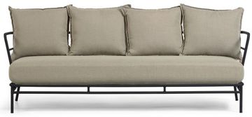 Диван Mareluz трехместный черный стальной La Forma Испания