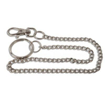 Цепочка с карабином и кольцом 30 см