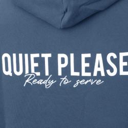 Мужская кофта теннисная Quiet Please Ready To Serve Hoody Men - Blue