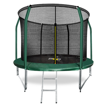 ARLAND Батут премиум 10FT с внутренней страховочной сеткой и лестницей (Dark green)