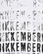 Футболка BIKKEMBERGS Белый/Термопринт: черные надписи-логотипы Мальчик