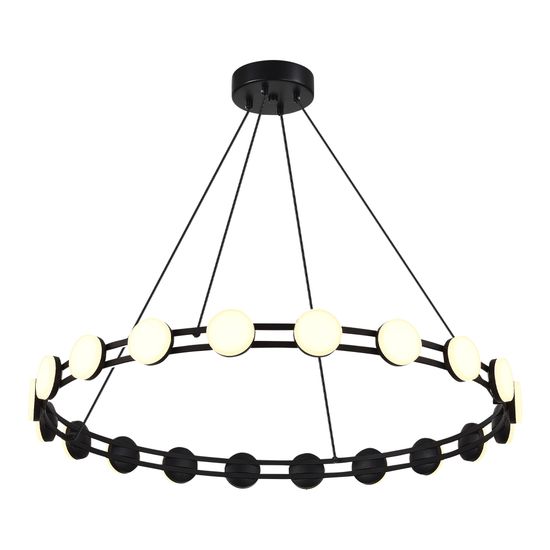 SL6610.403.20 Светильник подвесной ST-Luce черный/белый LED 1*40W 4000K MONRO