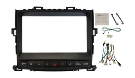 Переходная рамка магнитолы TOYOTA ALPHARD, VELLFIRE 2008-2015 9 дюймов (комплект с проводами)