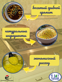 Бульон Грибной сухой Relish дой пак 1000 гр.