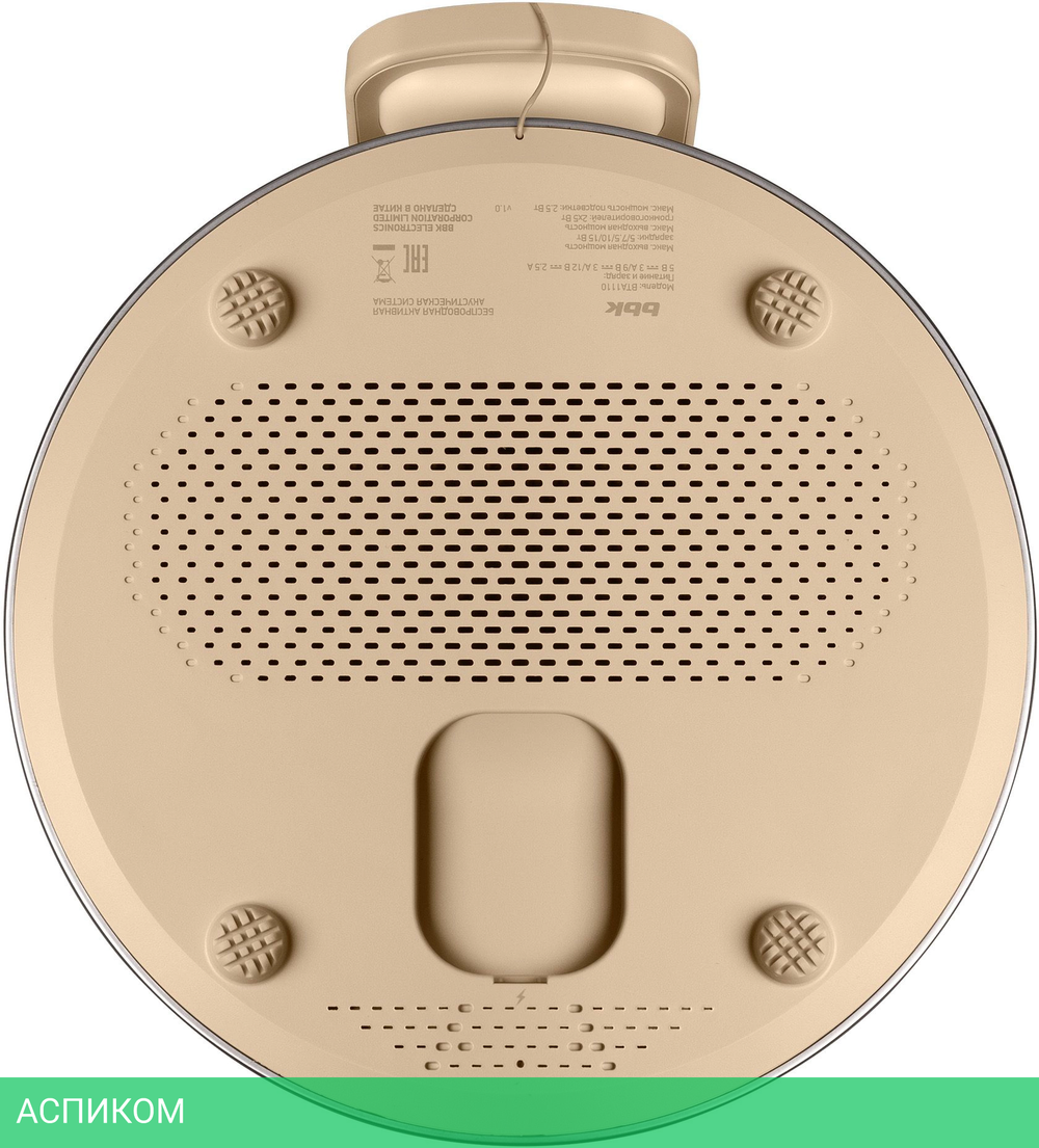 Портативная колонка BBK BTA1110 GD золотистый