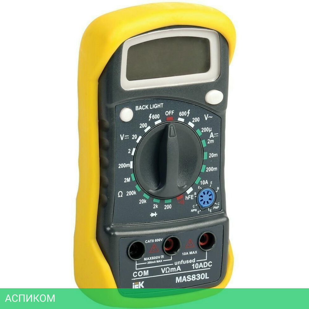 Мультиметр IEK Master MAS830L (TMD-3L-830)