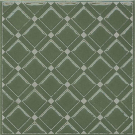 Декор Бахия 1 зелёный глянцевый (KMD3STA015GN)