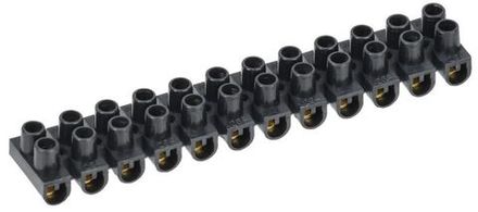 Колодка клеммная полистирол ЗВИ-3 н/г 1.0-2.5 кв.мм черн. (блист.2шт) IEK UZV5-003-04-2