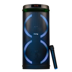 Dialog Oscar AO-300 - акустическая колонка 1.0, 80WRMS, Караоке с беспр. микр.,  BT+FM+USB+SD+LED