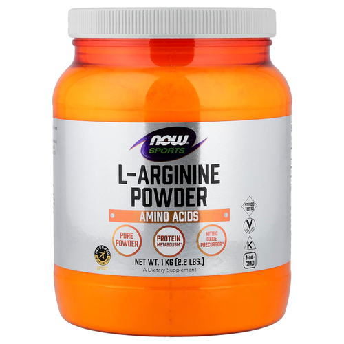 NOW Foods, Для спортсменов, порошок L-аргинина, 1 кг (2,2 фунта)