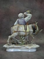 Статуэтка. Фарфор. Погонщик. Capodimonte. Италия