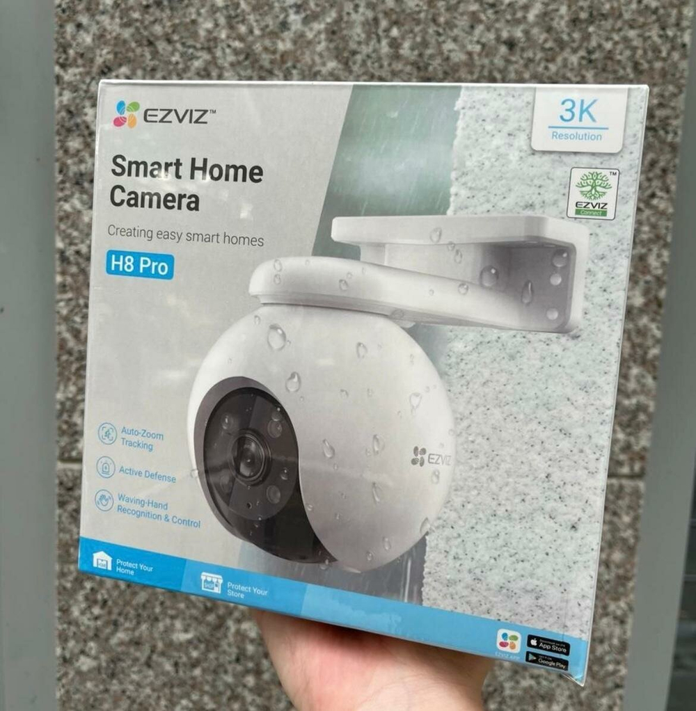 EZVIZ H8 Pro 5 МП поворотная Wi-Fi камера c распознаванием людей и авто.