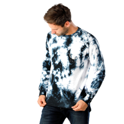 Мужская кофта теннисная Quiet Please Tie Dye AOP Sweatshirt Men - Multicoloured