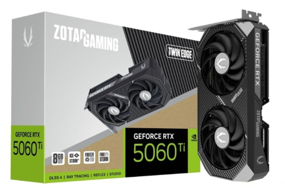 Видеокарта Zotac GeForce RTX 5060 TI TWIN EDGE (ZT-B50610E-10M)