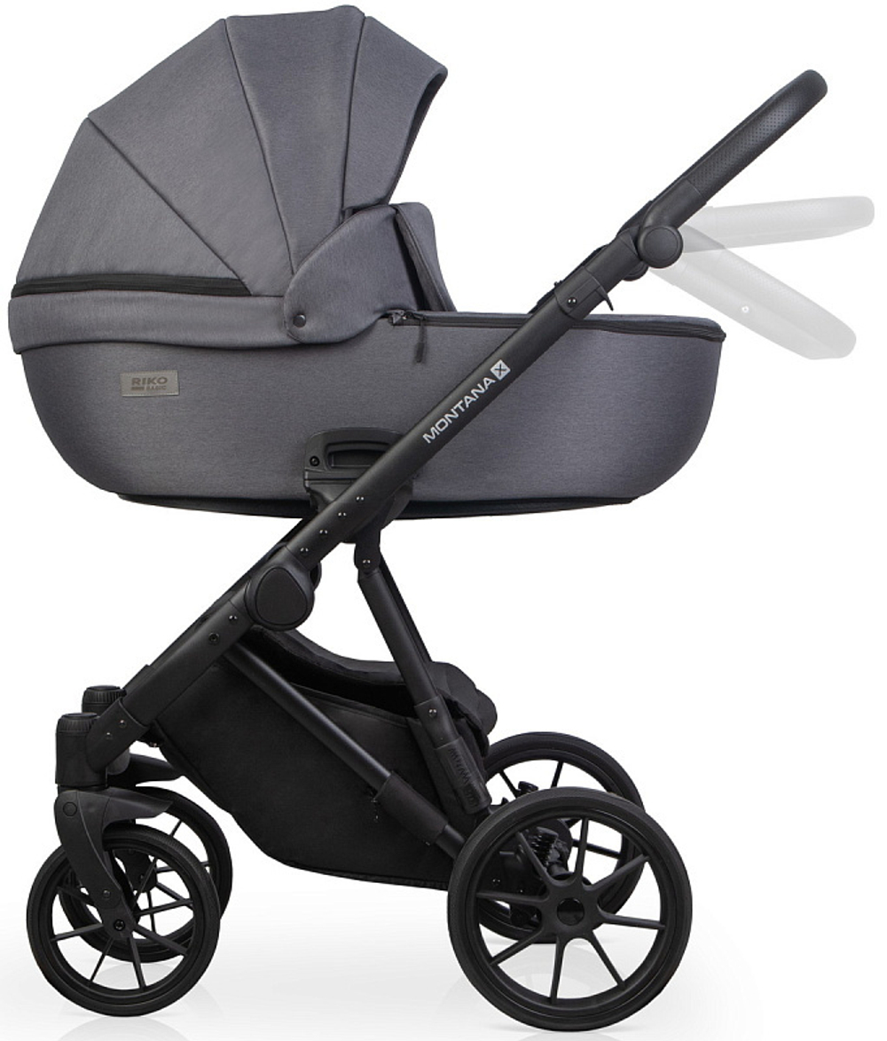Детская коляска Riko Basic Montana X 2 в 1 04 графит
