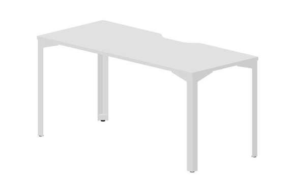 Стол 158х68х75см (эргономичный вырез)