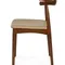 Стул Elbow, орех, бежевая обивка