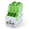 Клеммный (распределительный) блок 1-полюсный 100A зеленый Schrack Technik IKB01025PE